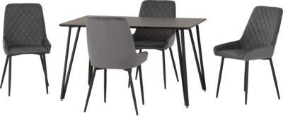 Marlow Dining Set with Avery Chairs - Furniture Cash and Carry