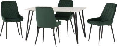 Marlow Dining Set with Avery Chairs - Furniture Cash and Carry