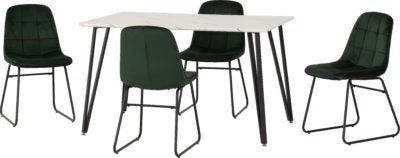 Marlow Dining Set with Lukas Chairs - Furniture Cash and Carry
