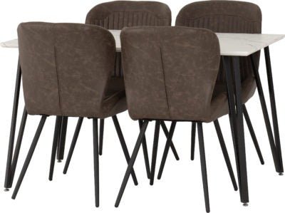 Marlow Dining Set with Quebec Chairs - Furniture Cash and Carry