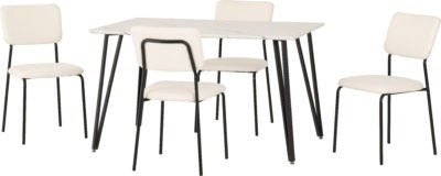 Marlow Dining Set with Sheldon Chairs - Furniture Cash and Carry