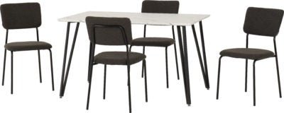 Marlow Dining Set with Sheldon Chairs - Furniture Cash and Carry