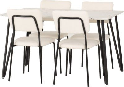 Marlow Dining Set with Sheldon Chairs - Furniture Cash and Carry