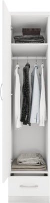 Nevada 1 Door 1 Drawer Wardrobe - Furniture Cash and Carry