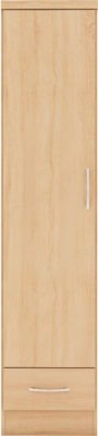 Nevada 1 Door 1 Drawer Wardrobe - Furniture Cash and Carry