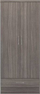 Nevada 2 Door 1 Drawer Wardrobe - Furniture Cash and Carry
