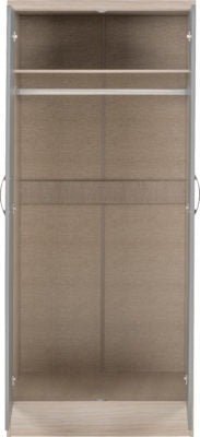 Nevada 2 Door All Hanging Wardrobe - Furniture Cash and Carry