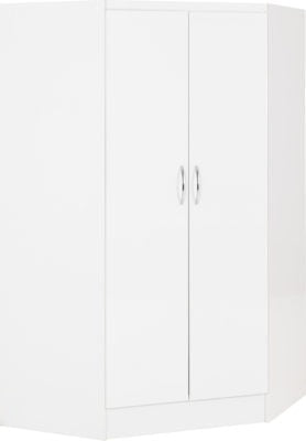 Nevada 2 Door Corner Wardrobe - Furniture Cash and Carry
