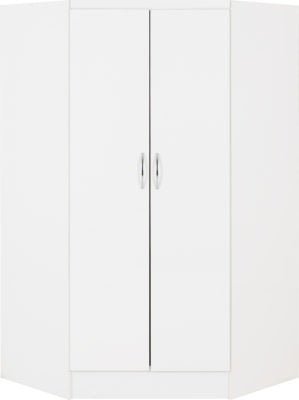 Nevada 2 Door Corner Wardrobe - Furniture Cash and Carry