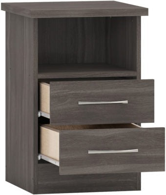 Nevada 2 Drawer Bedside - Furniture Cash and Carry