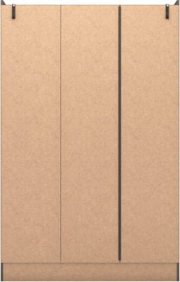 Nevada 3 Door 2 Drawer Mirrored Wardrobe - Furniture Cash and Carry