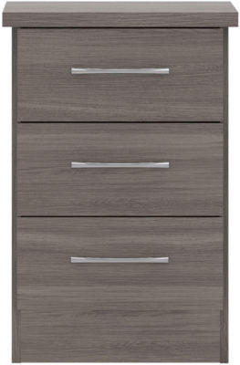 Nevada 3 Drawer Bedside - Furniture Cash and Carry