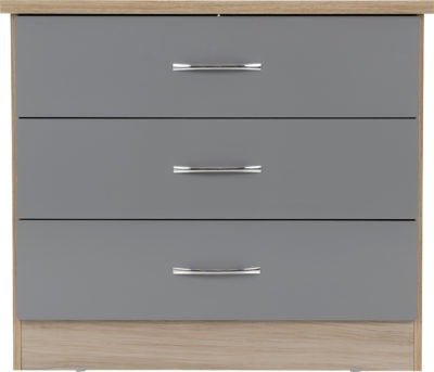 Nevada 3 Drawer Chest - Furniture Cash and Carry