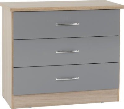 Nevada 3 Drawer Chest - Furniture Cash and Carry