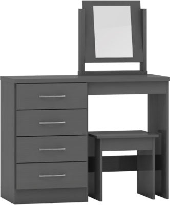 Nevada 4 Drawer Dressing Table Set - Furniture Cash and Carry