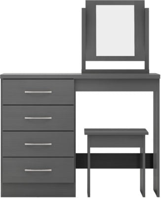 Nevada 4 Drawer Dressing Table Set - Furniture Cash and Carry