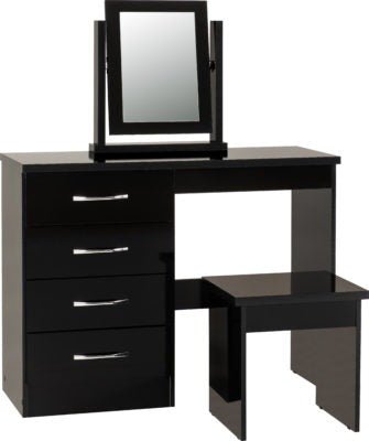 Nevada 4 Drawer Dressing Table Set - Furniture Cash and Carry