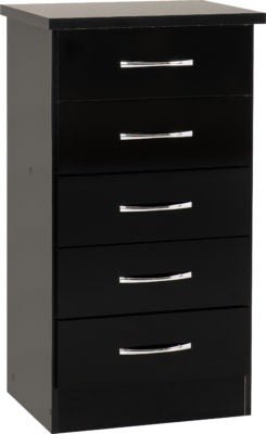 Nevada 5 Drawer Narrow Chest - Furniture Cash and Carry