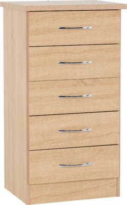 Nevada 5 Drawer Narrow Chest - Furniture Cash and Carry