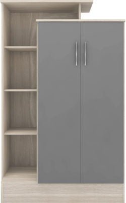 Nevada Petite Open Shelf Wardrobe - Furniture Cash and Carry