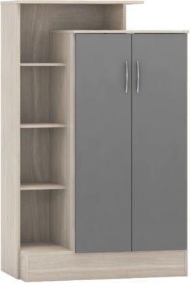 Nevada Petite Open Shelf Wardrobe - Furniture Cash and Carry