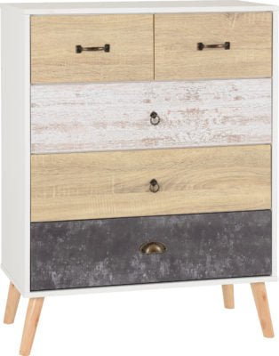 Nordic 3+2 Drawer Chest - Furniture Cash and Carry