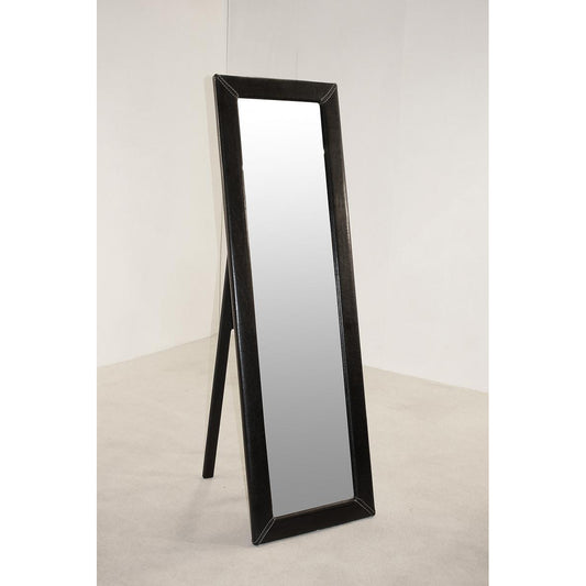 Odessa Mirror Cheval PU - Black