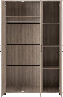 Oliver 3 Door Wardrobe - Furniture Cash and Carry
