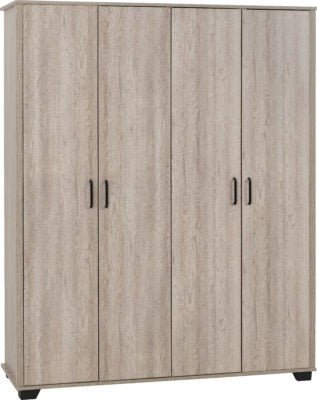 Oliver 4 Door Wardrobe - Furniture Cash and Carry