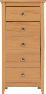 Oslo 5 Drawer Narrow Chest - Furniture Cash and Carry