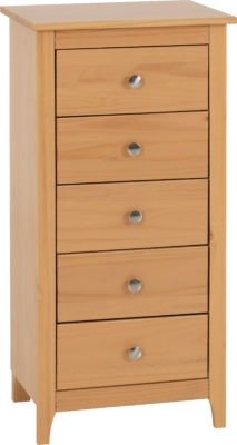 Oslo 5 Drawer Narrow Chest - Furniture Cash and Carry