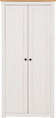 Panama 2 Door Wardrobe - Furniture Cash and Carry
