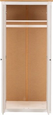 Panama 2 Door Wardrobe - Furniture Cash and Carry