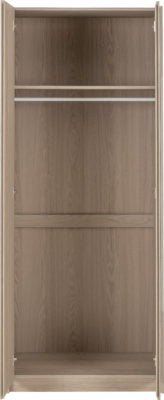 Paris 2 Door Mirrored Wardrobe - Furniture Cash and Carry