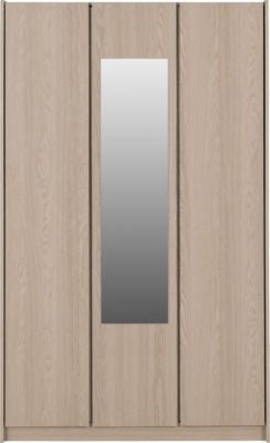 Paris 3 Door Mirrored Wardrobe - Furniture Cash and Carry