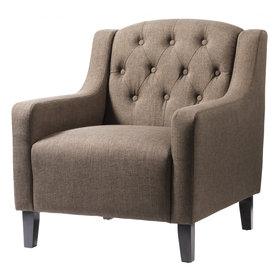 Pemberley Fabric Arm Chair - Black