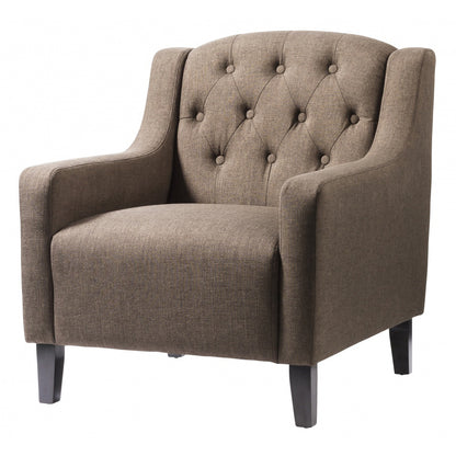 Pemberley Fabric Arm Chair - Grey
