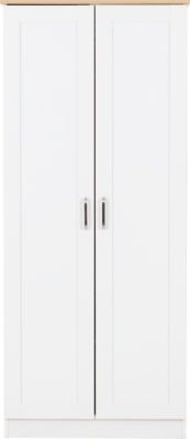 Portland 2 Door Wardrobe - Furniture Cash and Carry