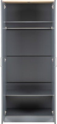 Portland 2 Door Wardrobe - Furniture Cash and Carry