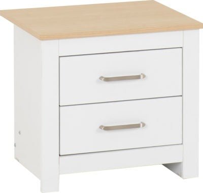 Portland 2 Drawer Bedside - Furniture Cash and Carry