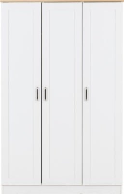 Portland 3 Door Wardrobe - Furniture Cash and Carry