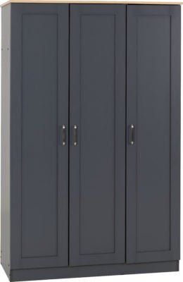 Portland 3 Door Wardrobe - Furniture Cash and Carry