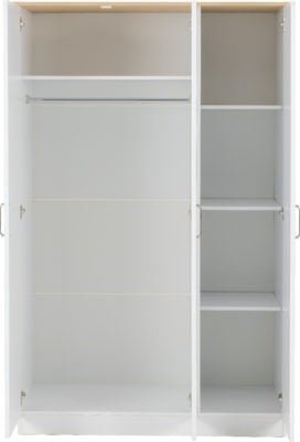 Portland 3 Door Wardrobe - Furniture Cash and Carry