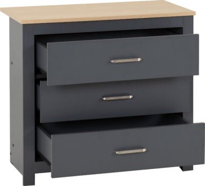 Portland 3 Drawer Chest - Furniture Cash and Carry