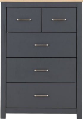 Portland 3+2 Drawer Chest - Furniture Cash and Carry