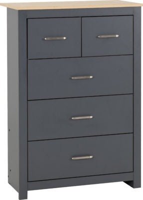Portland 3+2 Drawer Chest - Furniture Cash and Carry