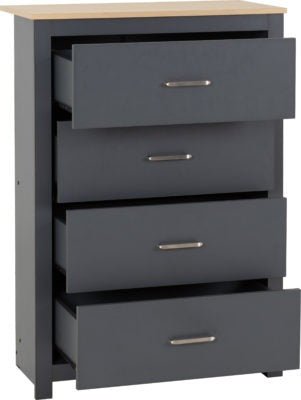Portland 4 Drawer Chest - Furniture Cash and Carry
