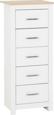 Portland 5 Drawer Narrow Chest - Furniture Cash and Carry