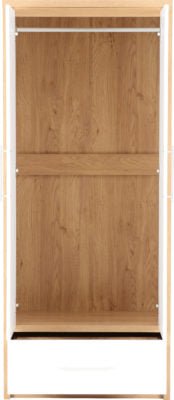 Seville 2 Door 1 Drawer Wardrobe - Furniture Cash and Carry