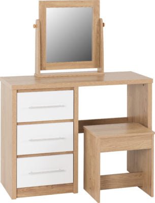 Seville 3 Drawer Dressing Table Set - Furniture Cash and Carry